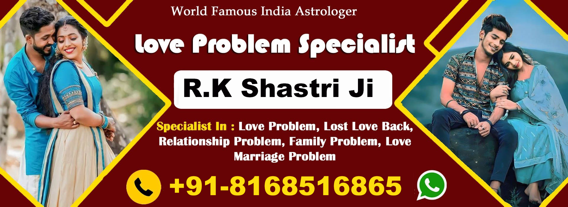 World Famous Astrologer R.K Shastri Ji +91-8168516865