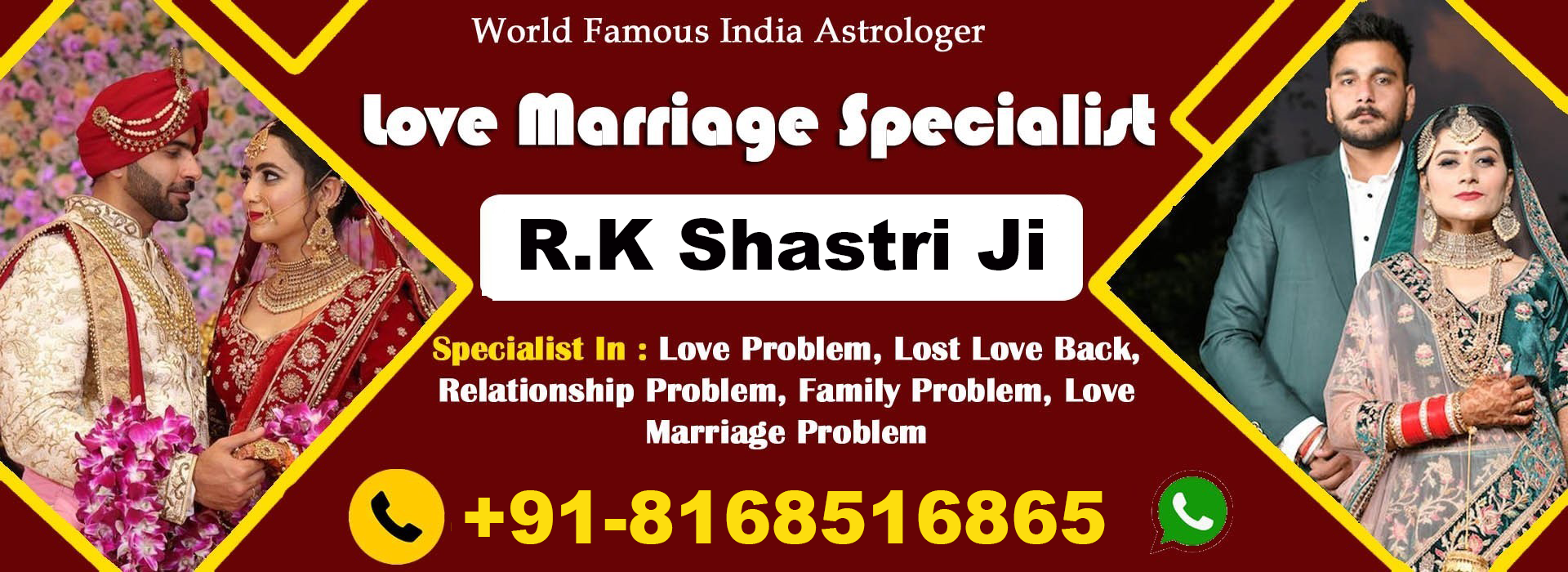 World Famous Astrologer R.K Shastri Ji +91-8168516865